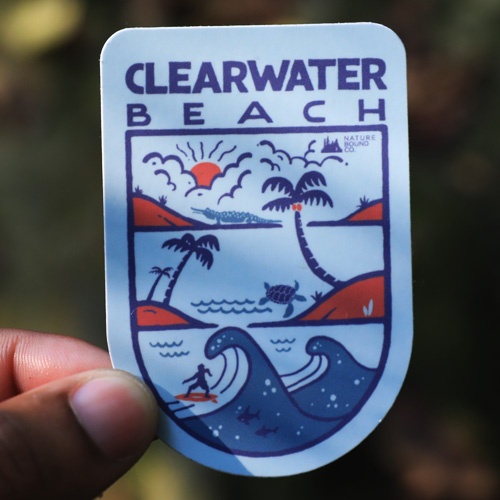 All Terrain Series Blue Clearwater Sticker