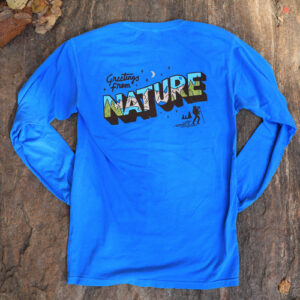 Greetings From Nature Blue Long Sleeve Tee