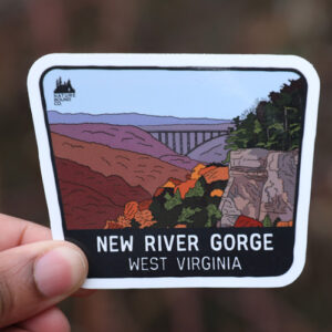 New River Gorge West Virginia Fall Sticker