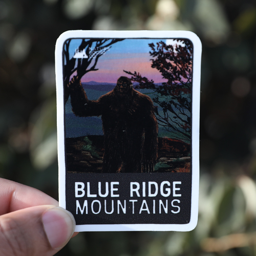 Bigfoot Blue Ridge Mountains Sticker