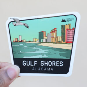 Gulf Shores Alabama Cityscape Sticker