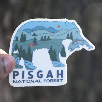 Wildlife Series Bear Day Pisgah National Forest Sticker