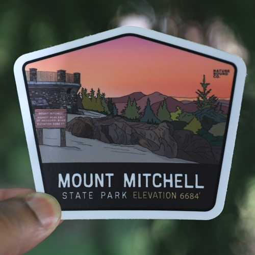 Mount Mitchell State Park Sunset Sticker