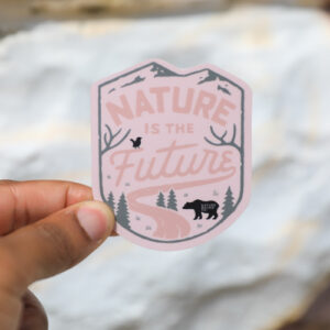 nature-is-the-future-pink-sticker