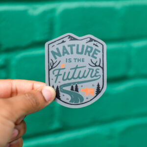nature-is-the-future-olive-sticker